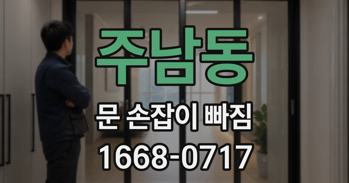 주남동 문 손잡이 빠짐