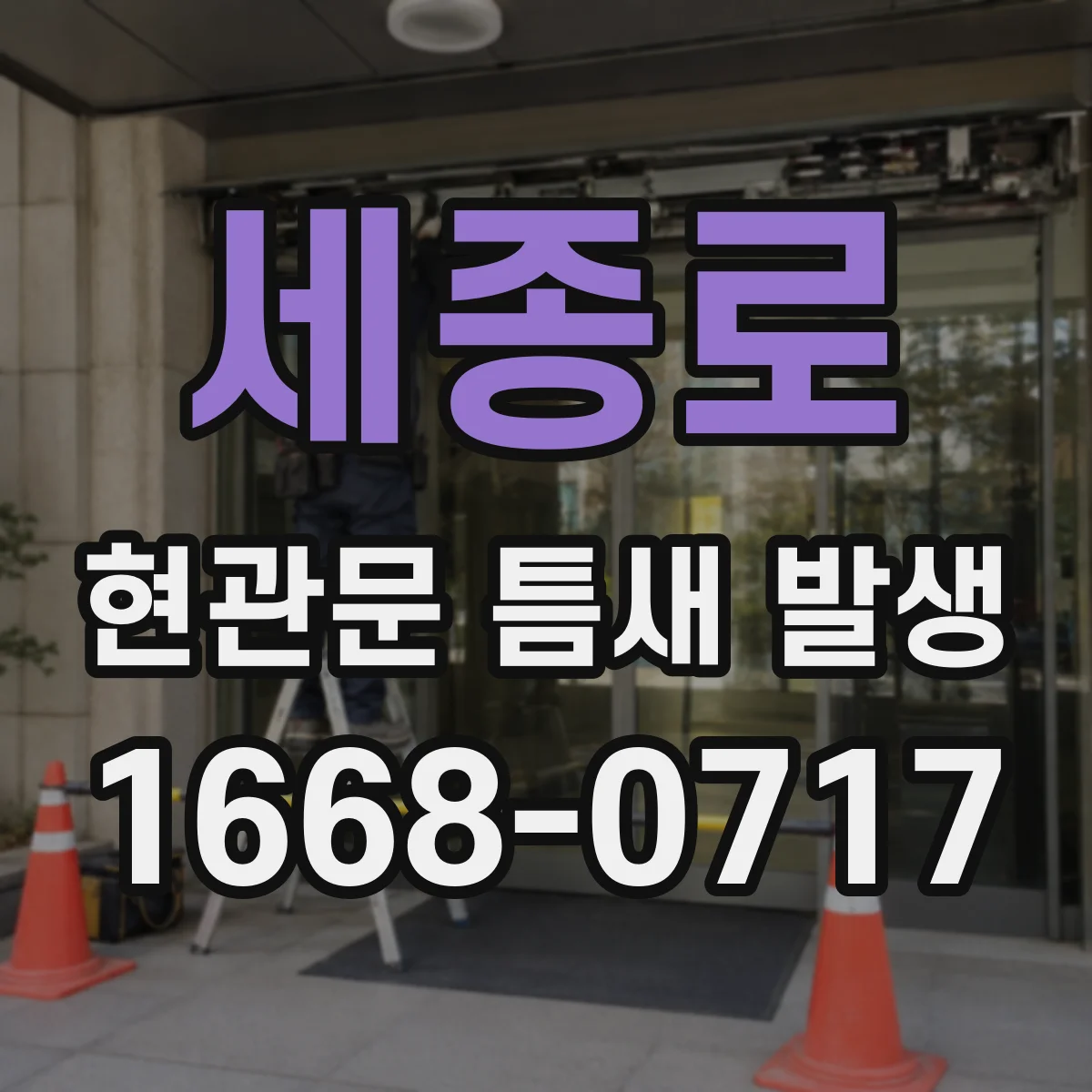 세종로 현관문 틈새 발생