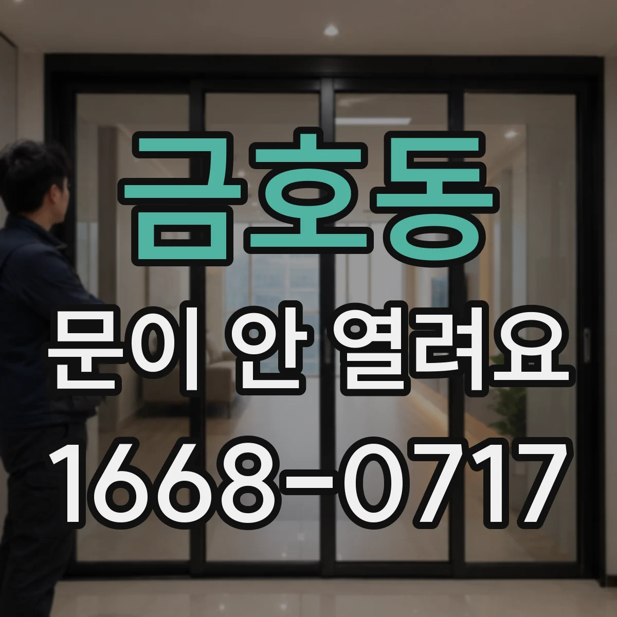 금호동 문이 안 열려요
