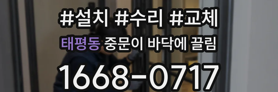 태평동 중문이 바닥에 끌림