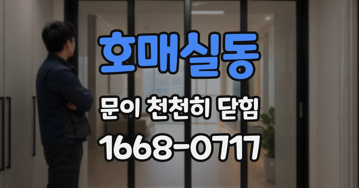 호매실동 문이 천천히 닫힘