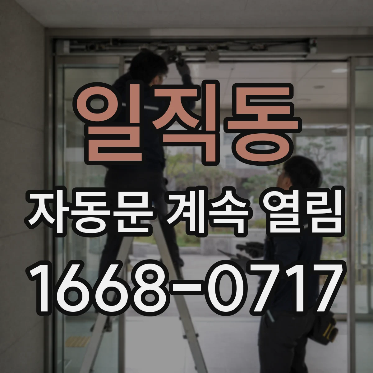 일직동 자동문 계속 열림