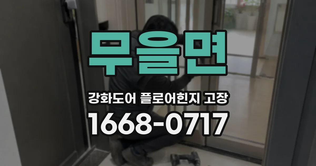 무을면 강화도어 플로어힌지 고장