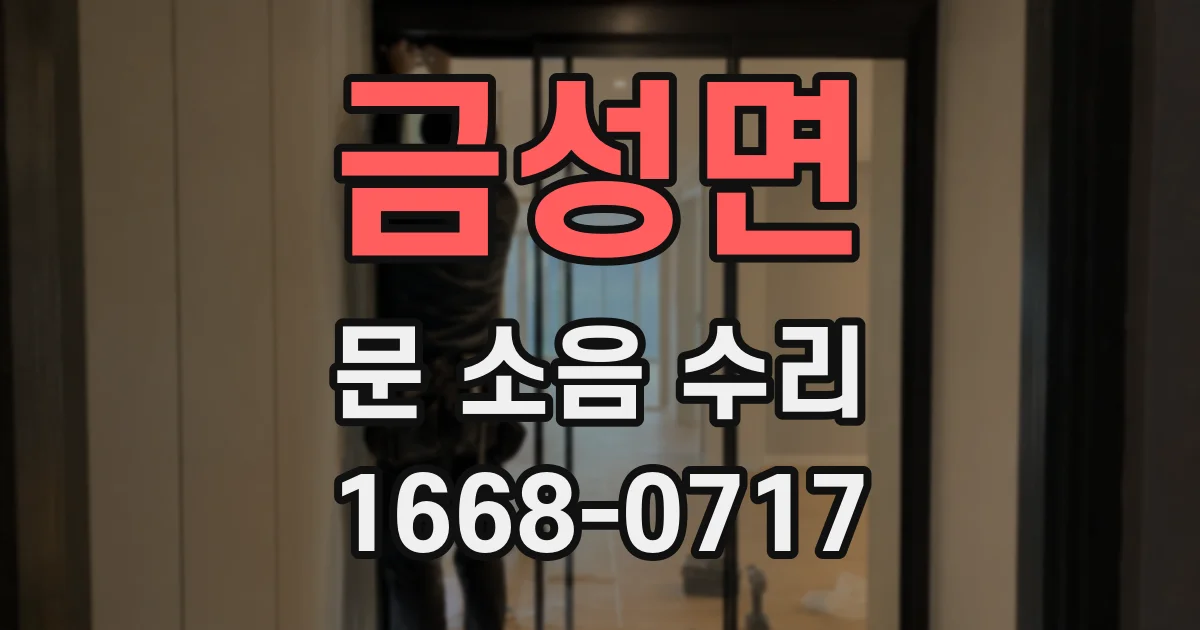 금성면 문 소음 수리