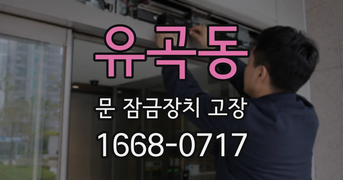 유곡동 문 잠금장치 고장