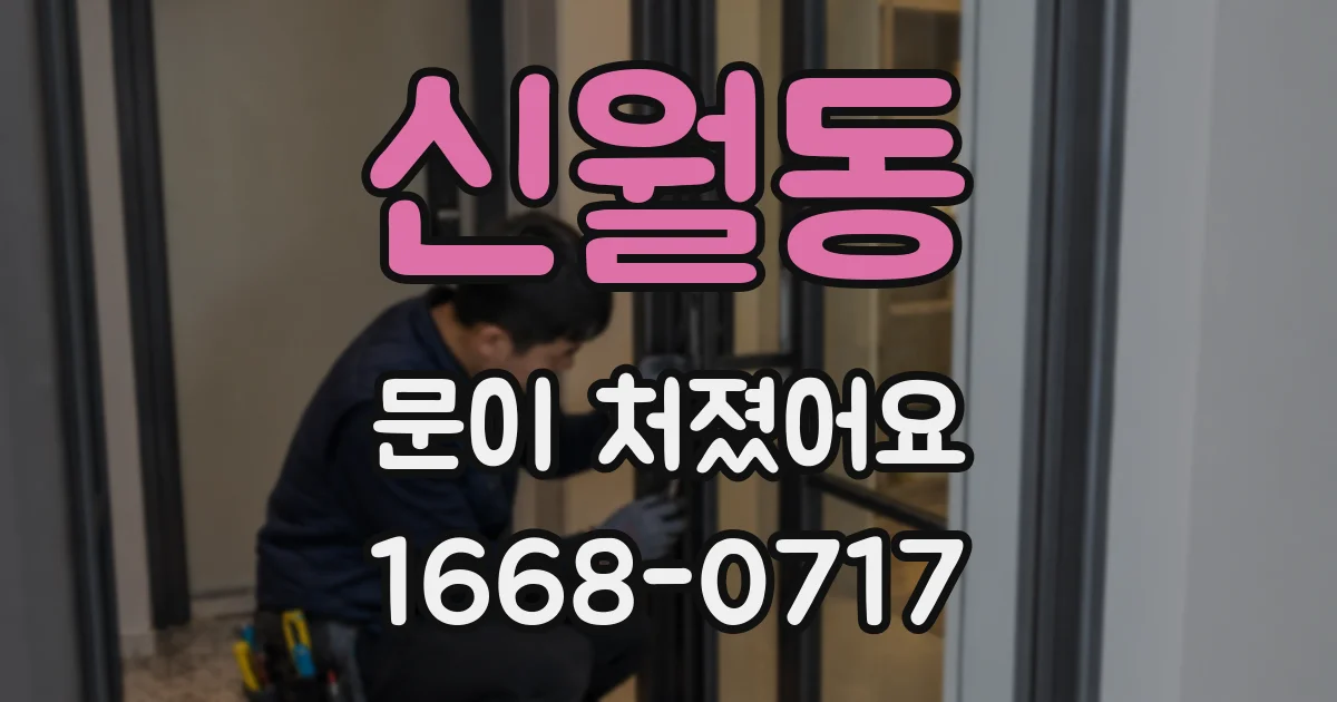 신월동 문이 처졌어요