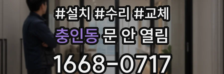 충인동 문 안 열림