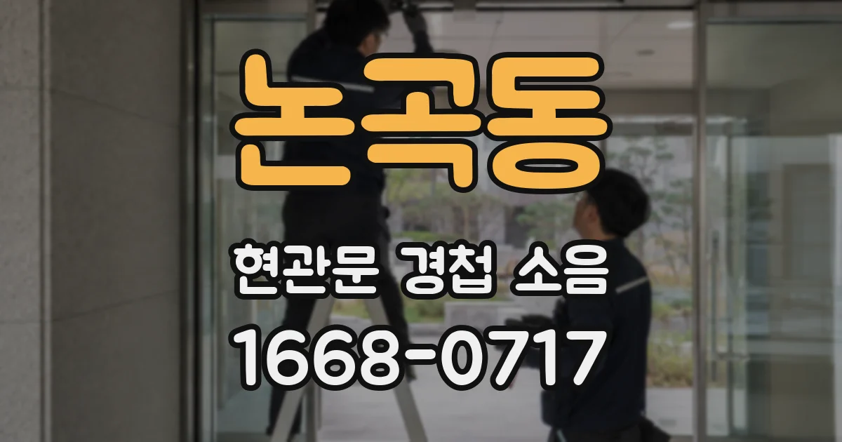 논곡동 현관문 경첩 소음