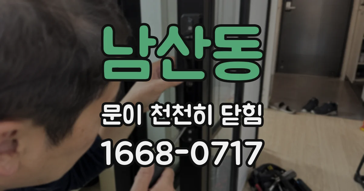 남산동 문이 천천히 닫힘