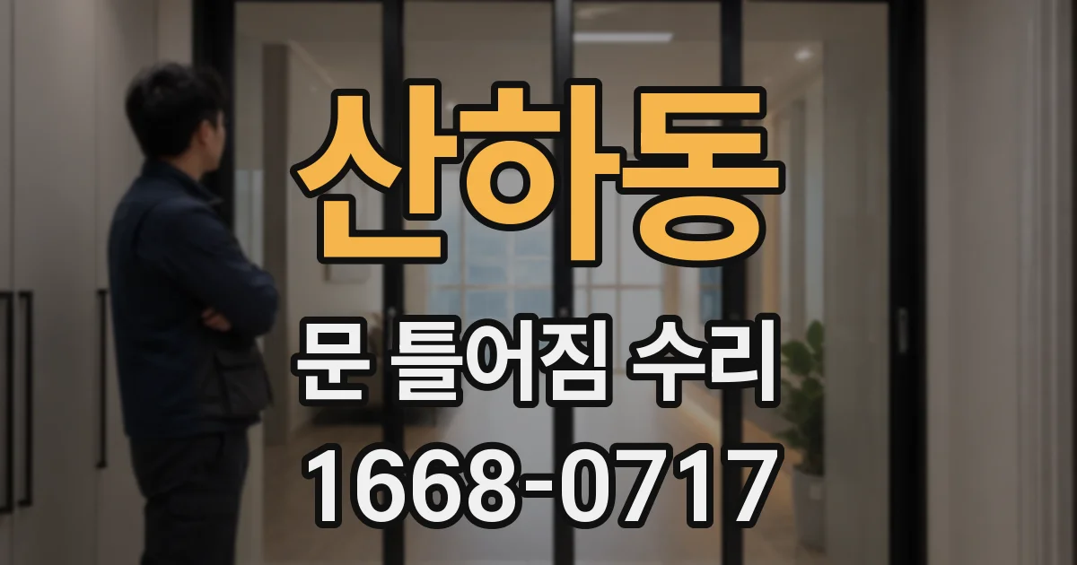 산하동 문 틀어짐 수리