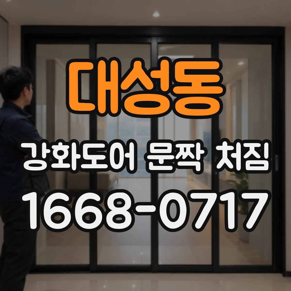 대성동 강화도어 문짝 처짐