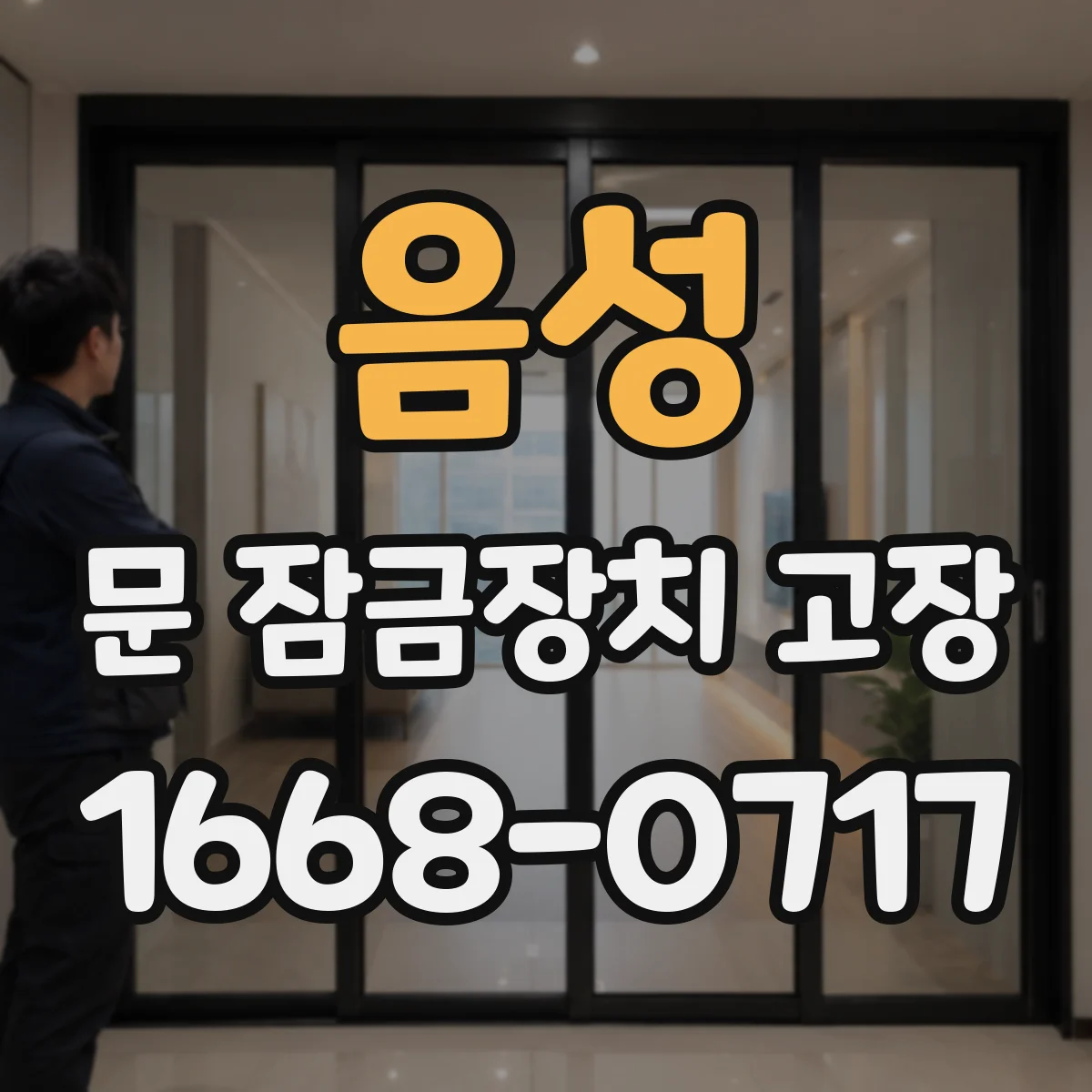 음성 문 잠금장치 고장