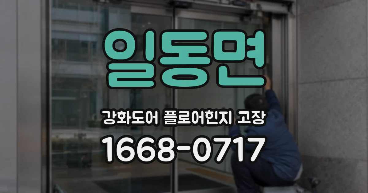 일동면 강화도어 플로어힌지 고장