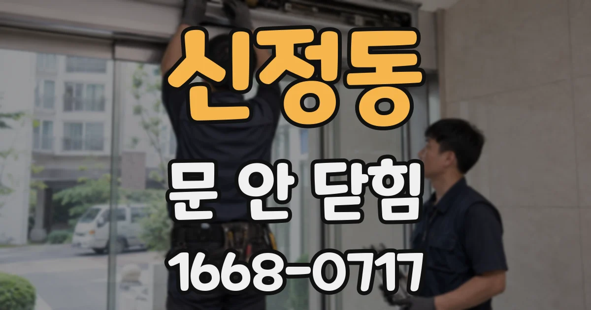 신정동 문 안 닫힘