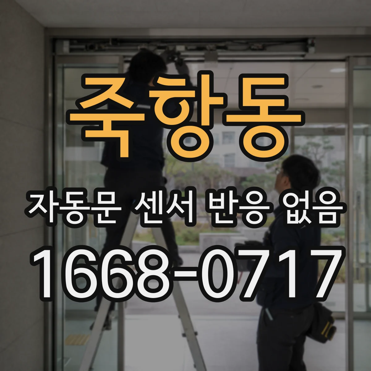 죽항동 자동문 센서 반응 없음