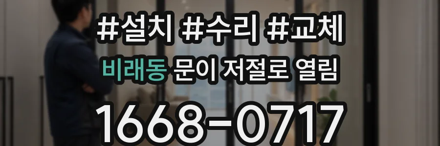비래동 문이 저절로 열림