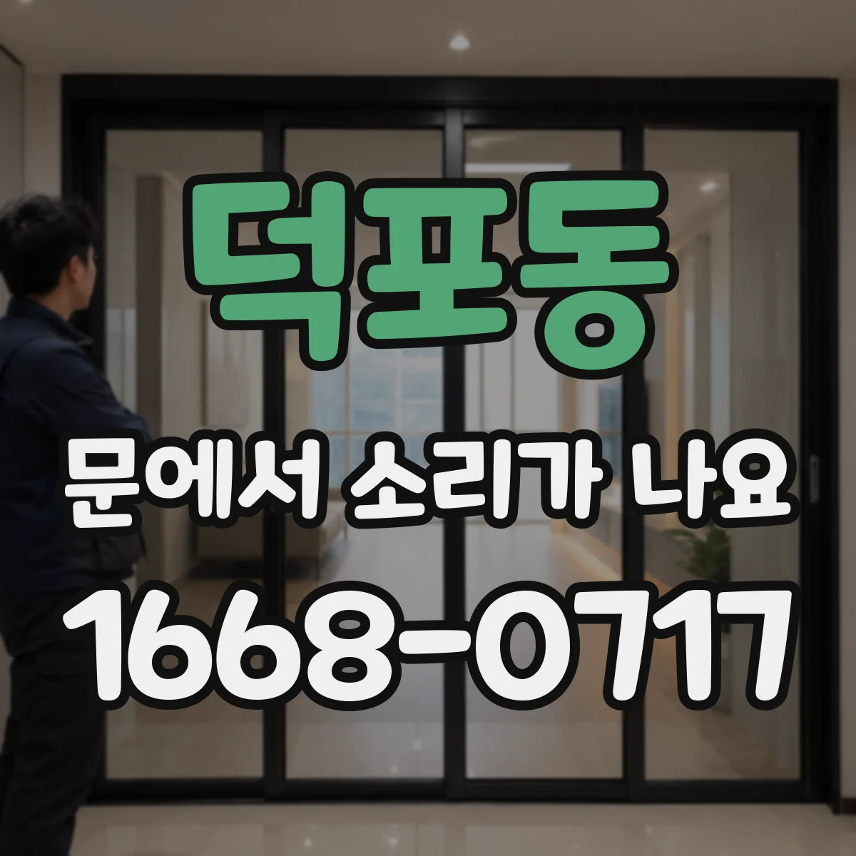 덕포동 문에서 소리가 나요
