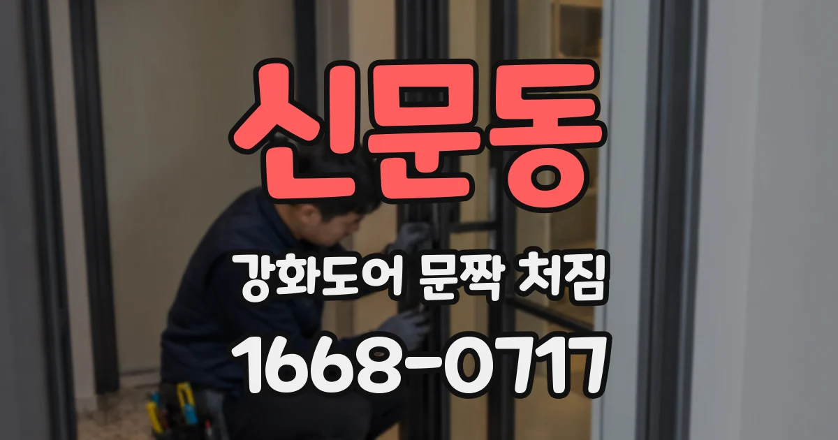 신문동 강화도어 문짝 처짐