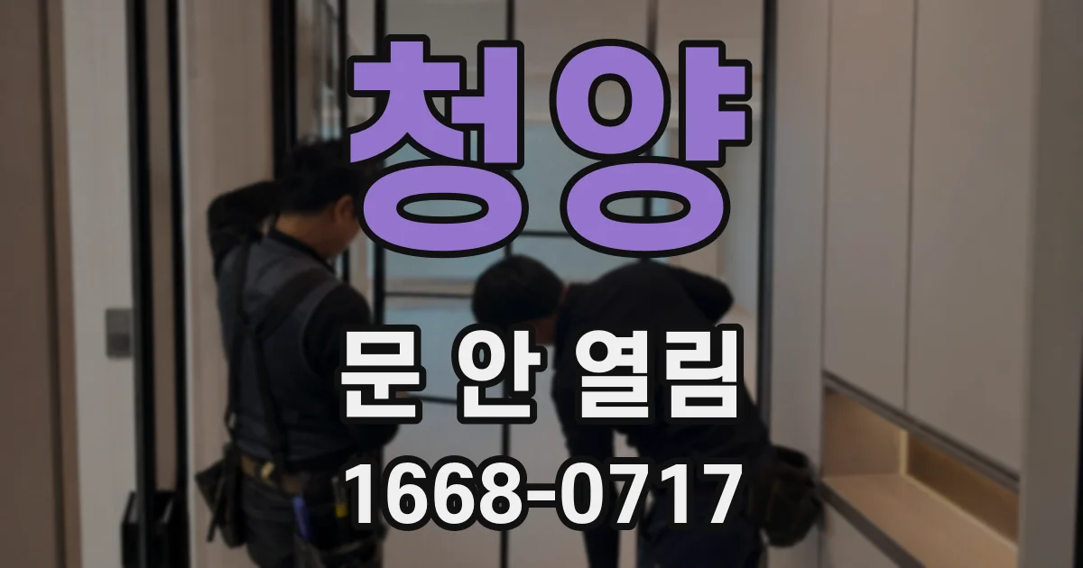 청양 문 안 열림
