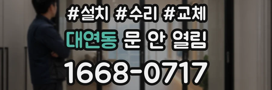 대연동 문 안 열림