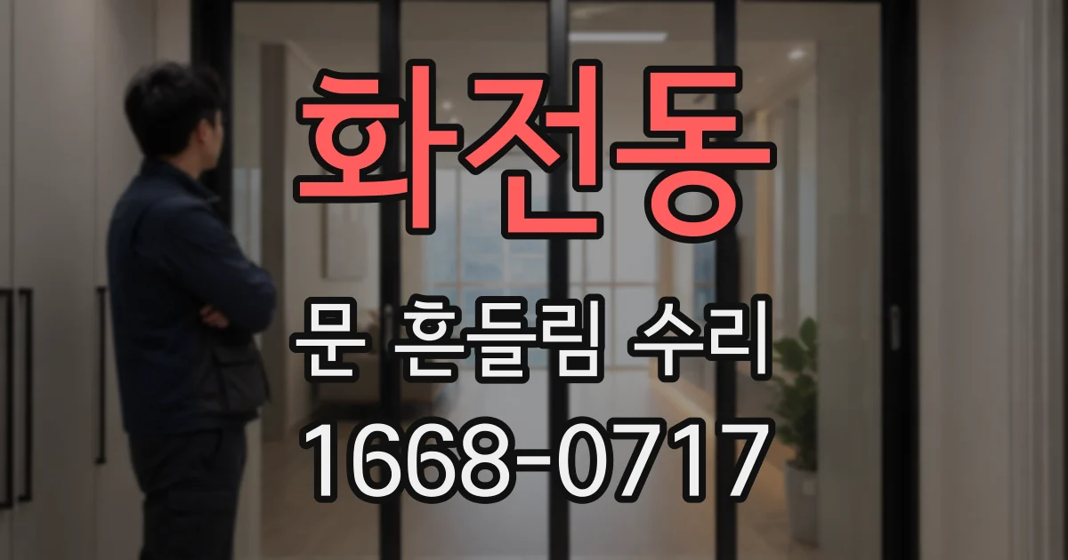 화전동 문 흔들림 수리