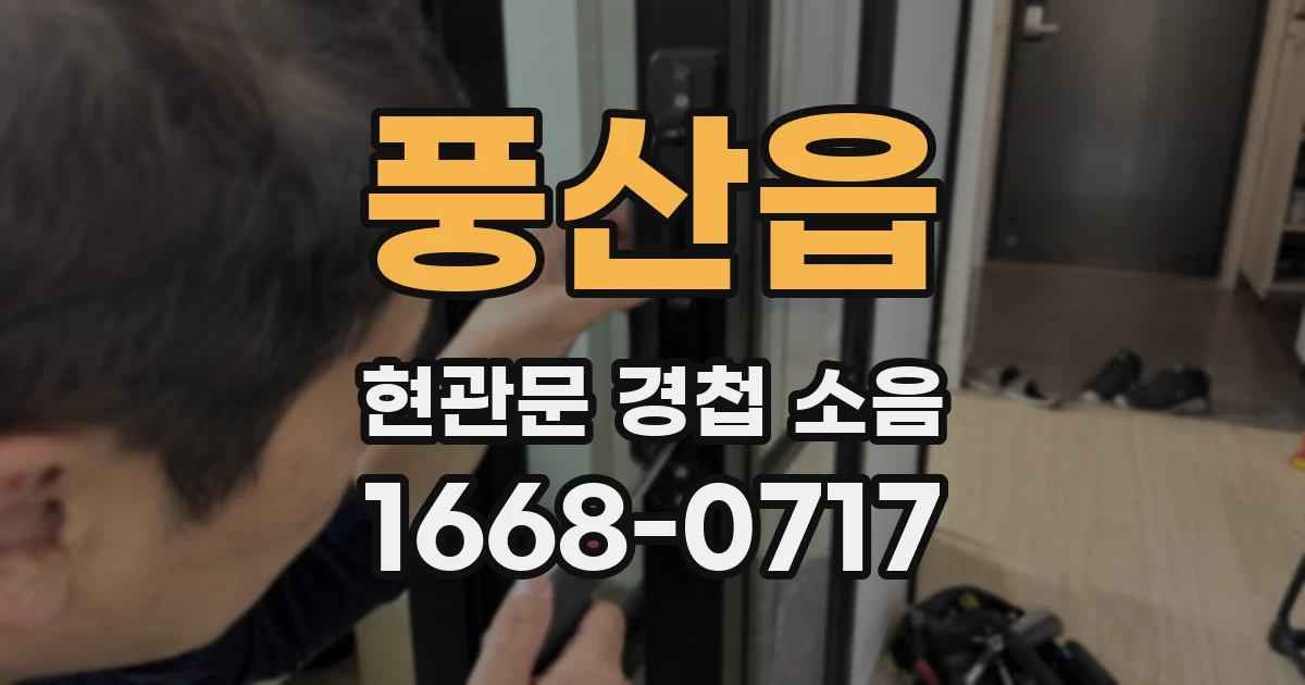 풍산읍 현관문 경첩 소음