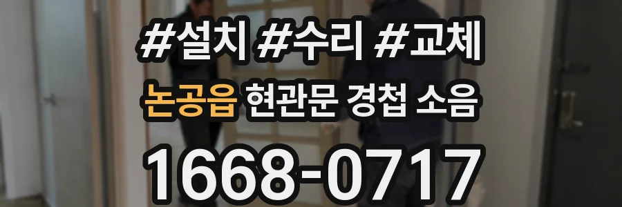 논공읍 현관문 경첩 소음