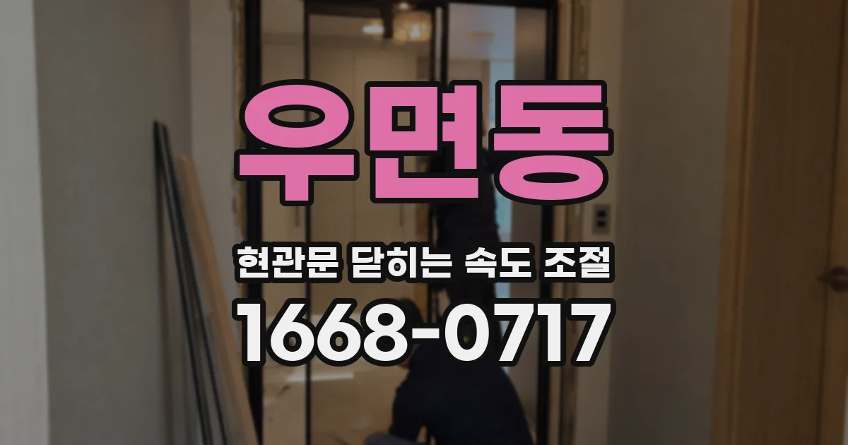 우면동 현관문 닫히는 속도 조절