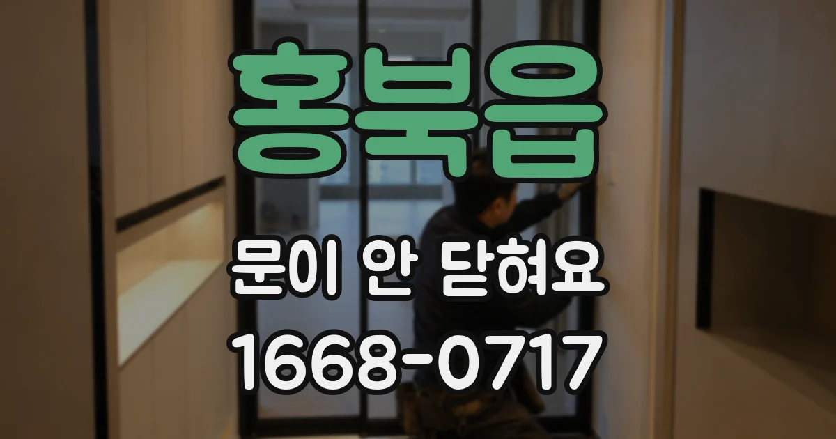 홍북읍 문이 안 닫혀요