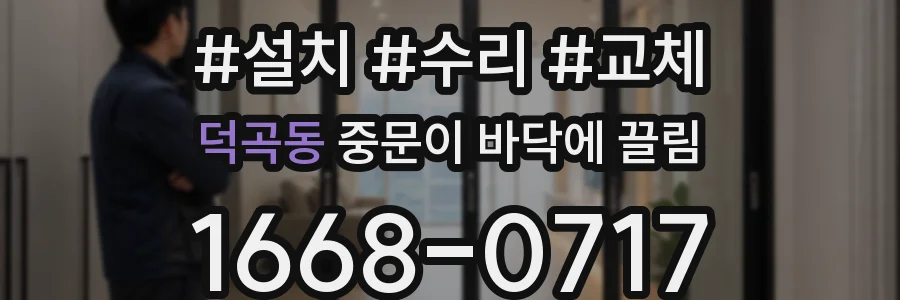 덕곡동 중문이 바닥에 끌림