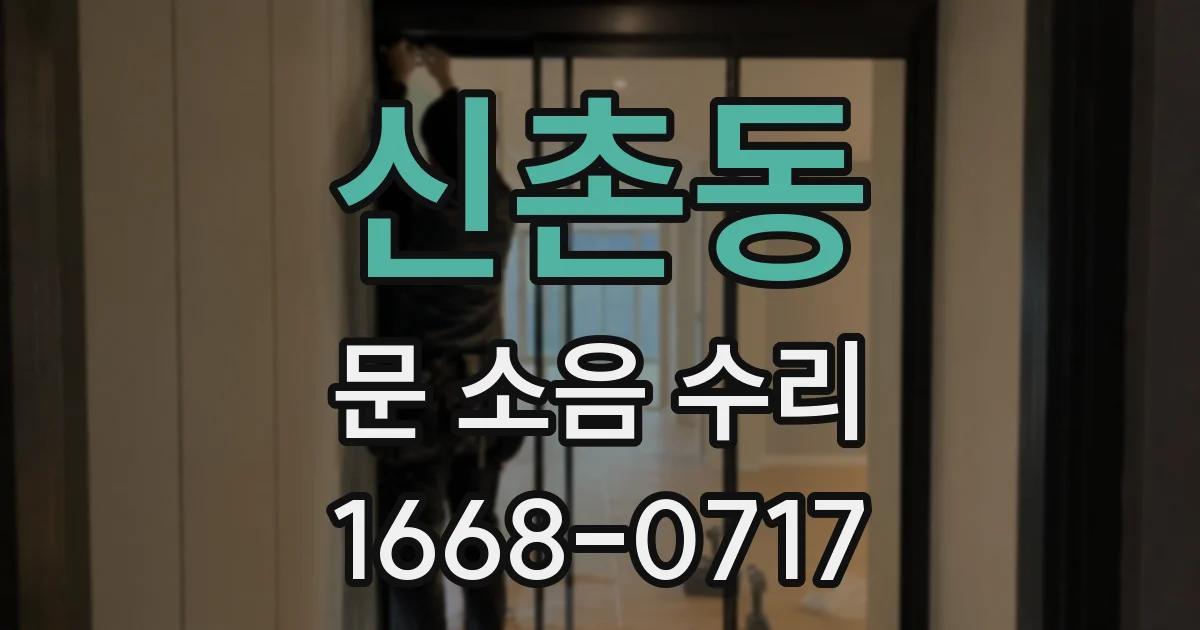 신촌동 문 소음 수리