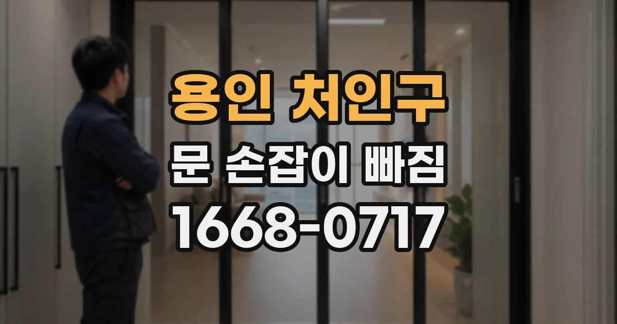 용인 처인구 문 손잡이 빠짐