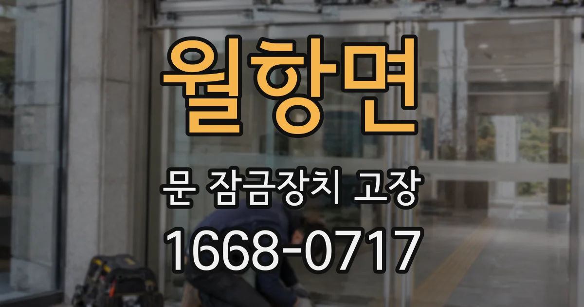 월항면 문 잠금장치 고장