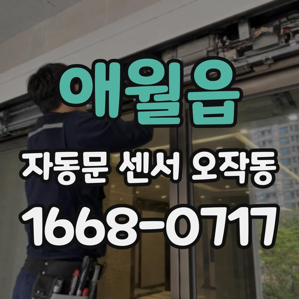 애월읍 자동문 센서 오작동