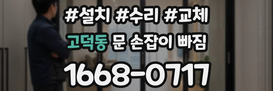 고덕동 문 손잡이 빠짐