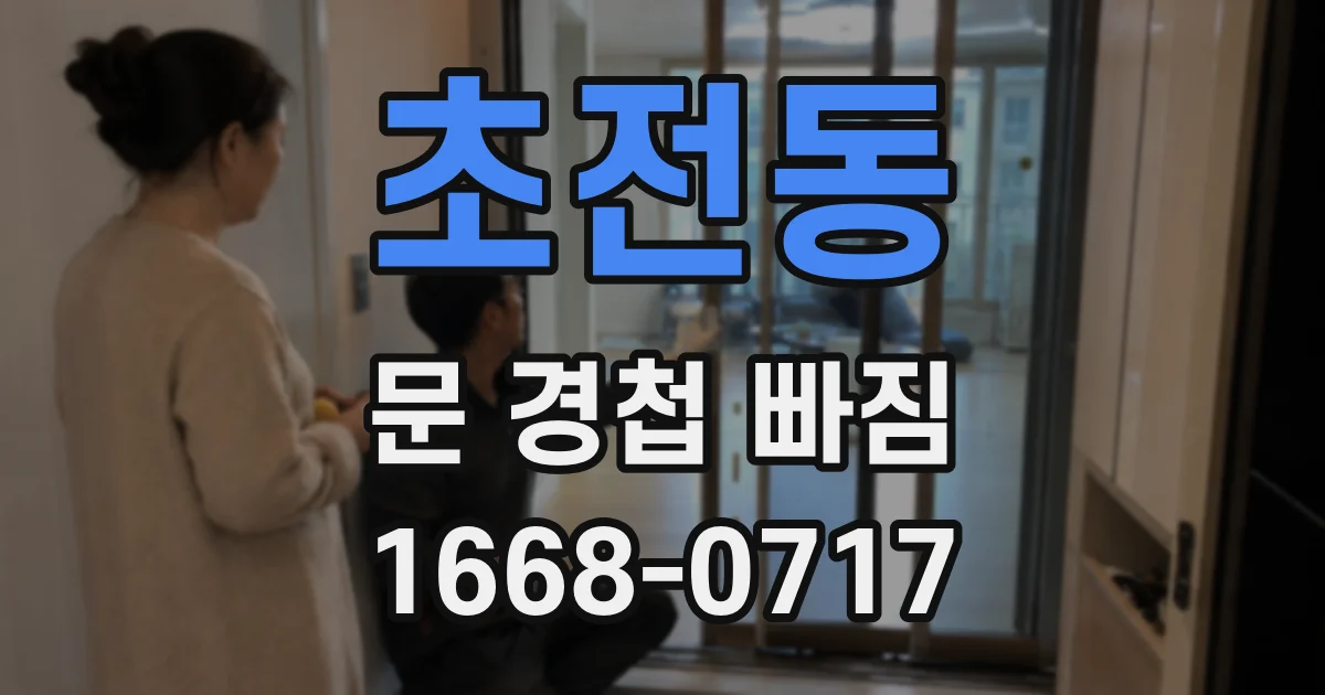 초전동 문 경첩 빠짐