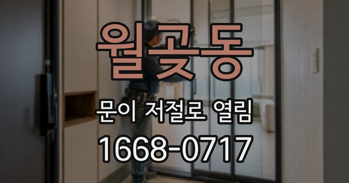 월곶동 문이 저절로 열림