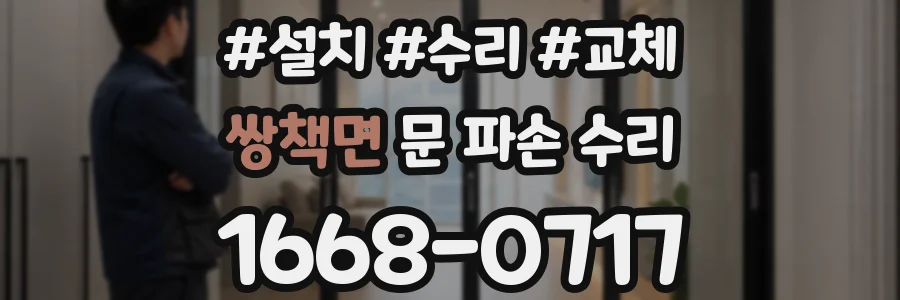 쌍책면 문 파손 수리
