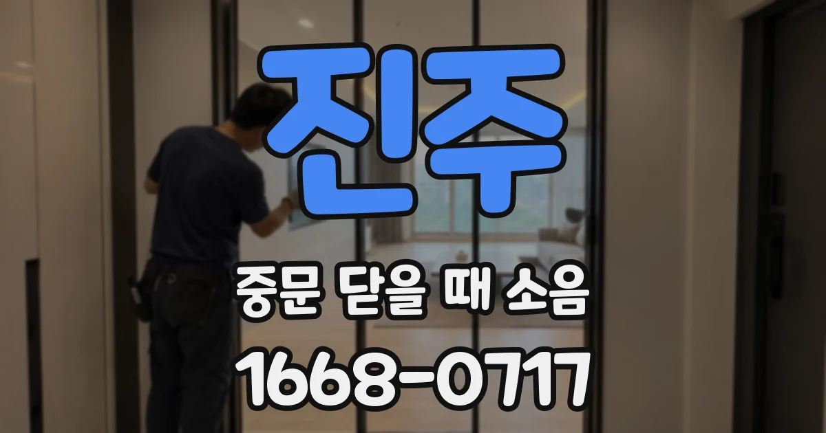 진주 중문 닫을 때 소음
