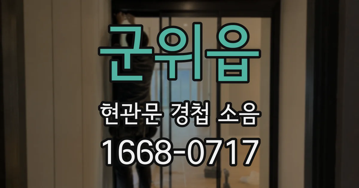 군위읍 현관문 경첩 소음