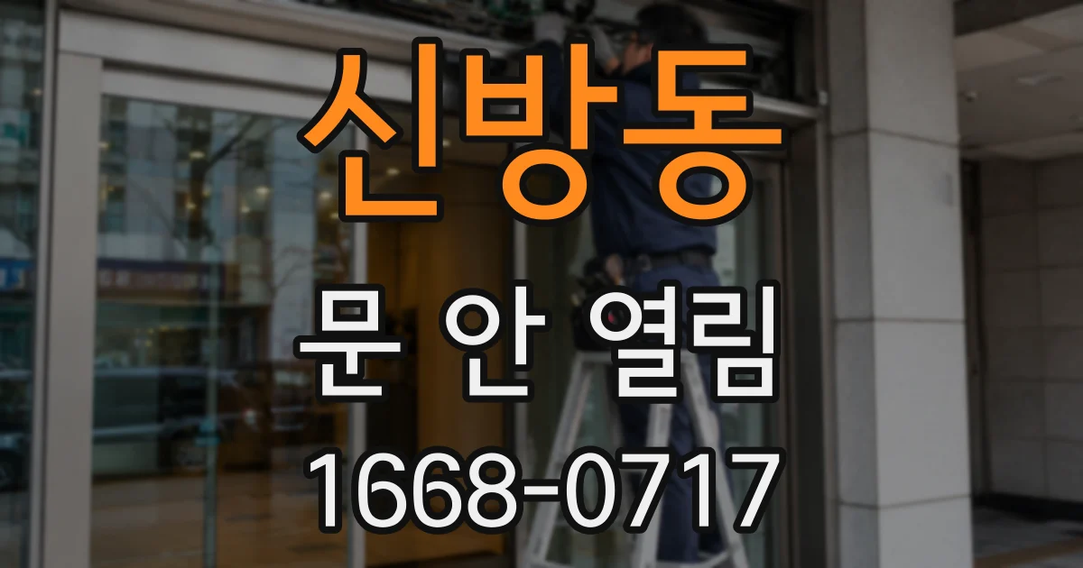 신방동 문 안 열림