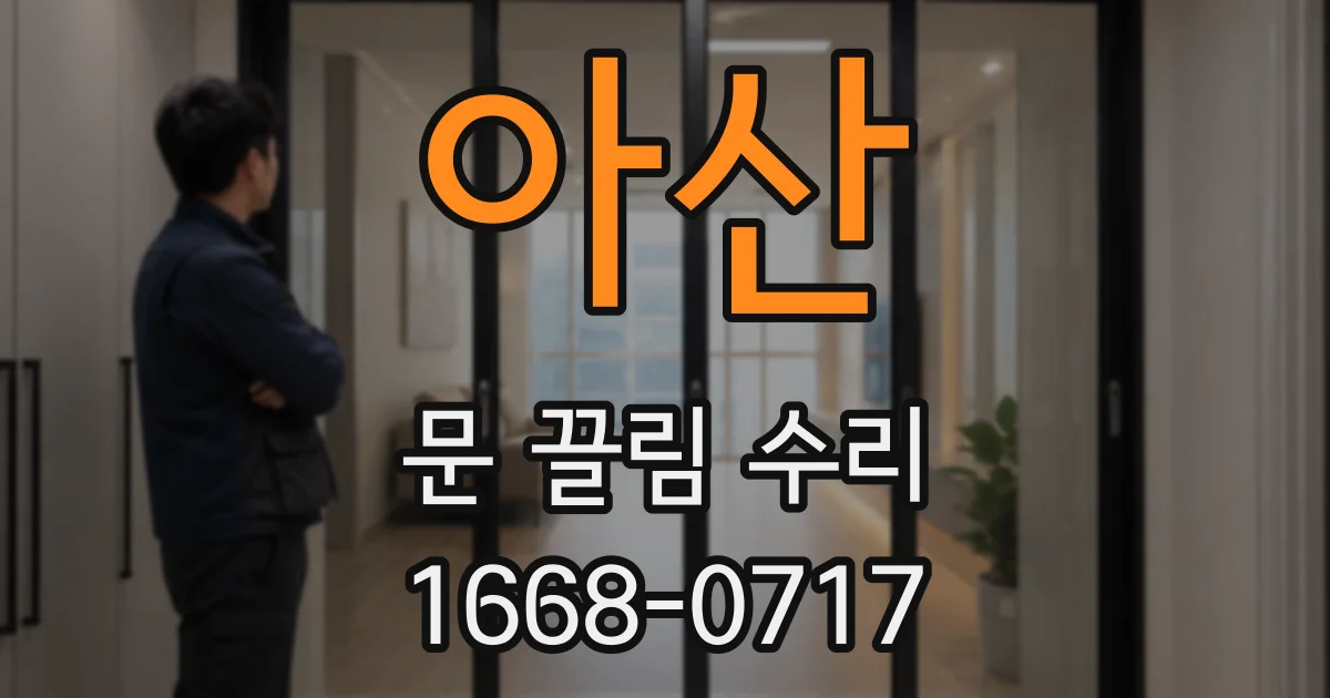 아산 문 끌림 수리