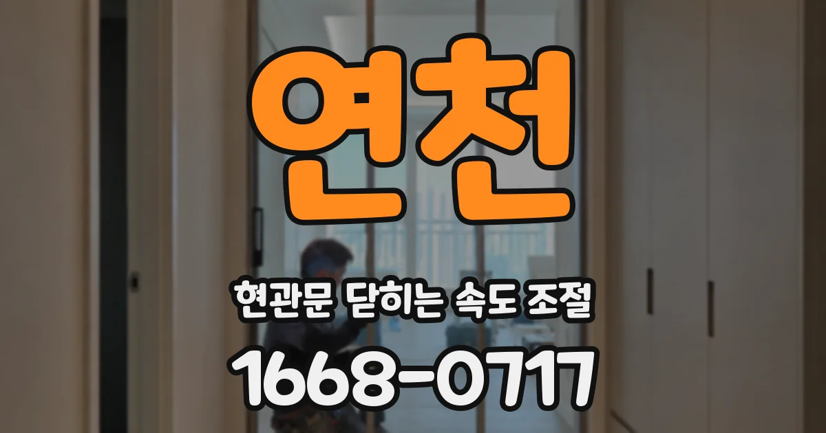 연천 현관문 닫히는 속도 조절