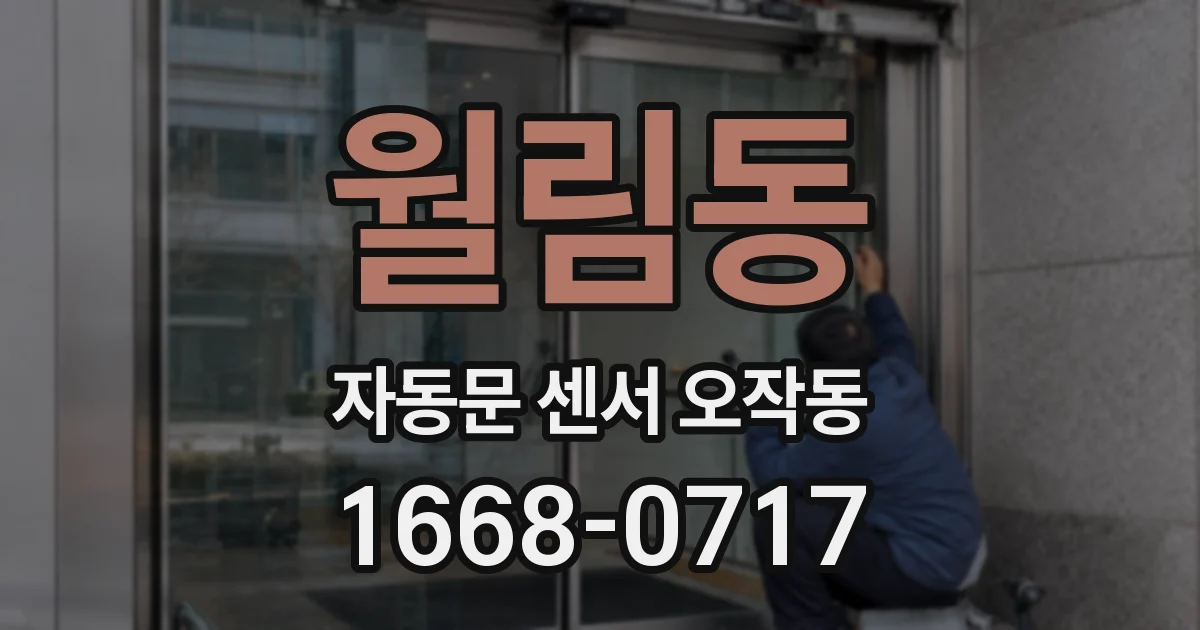 월림동 자동문 센서 오작동