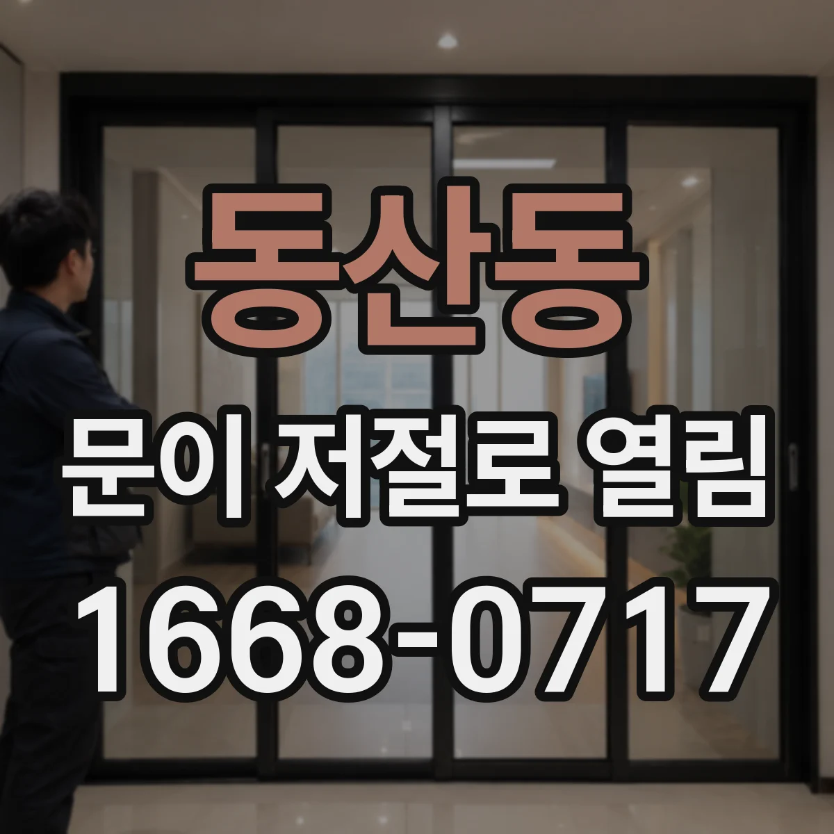 동산동 문이 저절로 열림