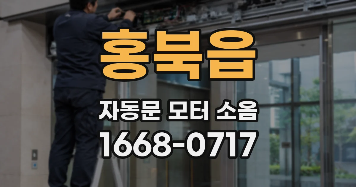 홍북읍 자동문 모터 소음