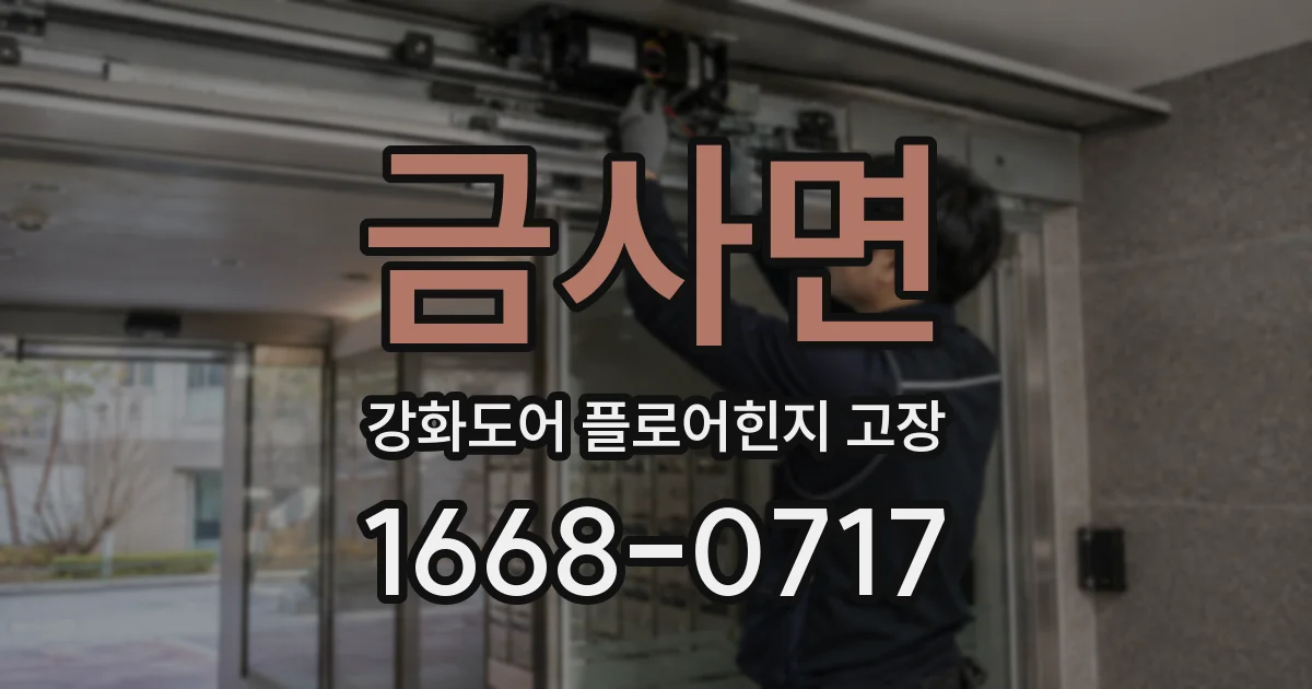 금사면 강화도어 플로어힌지 고장