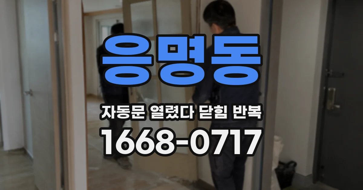 응명동 자동문 열렸다 닫힘 반복 현상은 문이 열리자마자 다시 닫히거나, 한 번 멈춘 뒤 재가동되며 반복되는 경우가 많습니다.