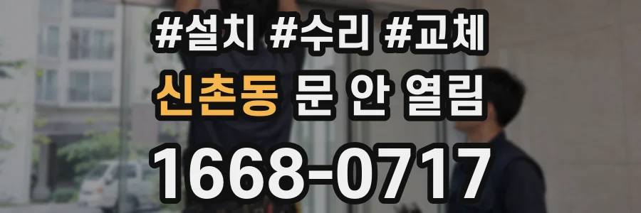 신촌동 문 안 열림