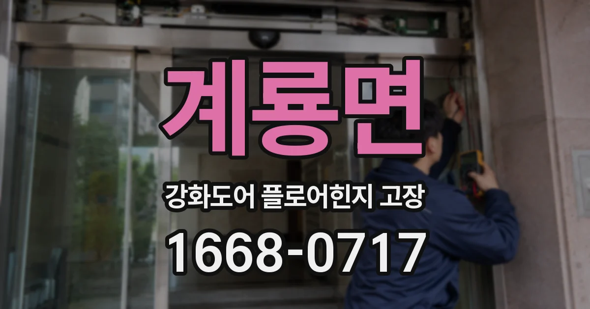 계룡면 강화도어 플로어힌지 고장